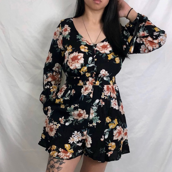 Pants - Floral Romper